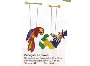 Bouwtekening papegaai en clown