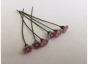 Euromini's EM4744 Paarse bloemen, per 6