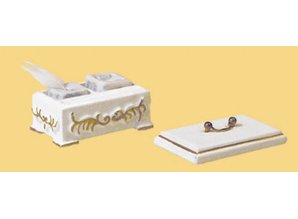 HuaMei Collection Pennenbakje met inktpot en veerpen