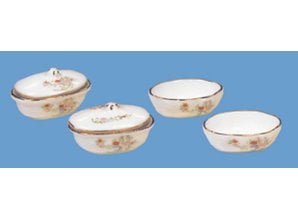 HuaMei Collection Schalen- en dekschalen set, 6-delig