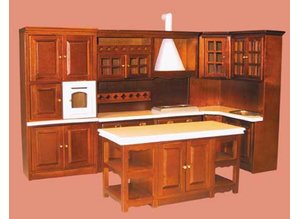 Euromini's Keukenset, 4-delig noten