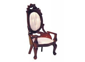 Euromini's Fauteuil met armleuningen, mahonie