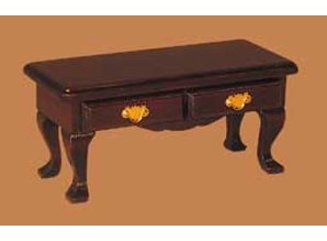 Euromini's Koffietafel, mahonie