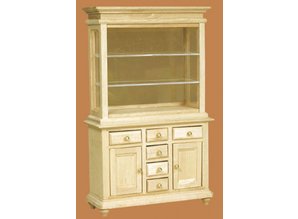 Euromini's Vitrinekast, blankhout