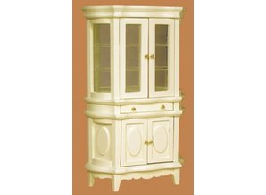 Euromini's Vitrinekast met spiegelwand, creme