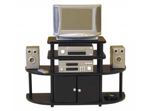 Euromini's TV-meubel, kompleet als afgebeeld