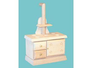 Euromini's Kolenfornuis, blankhout