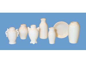 Euromini's Vazen en schaal, per 7