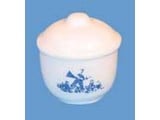 Euromini's Ronde pot met deksel, delftsblauw