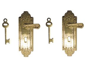 Euromini's Deurplaat met deurkruk "Montpellier", per 2