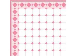 Euromini's Old Tiles, Pink & White