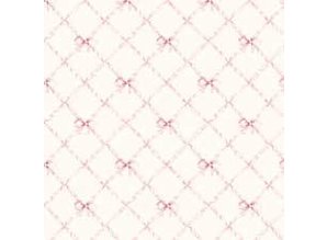 Euromini's Butterflytie, pink on ivory