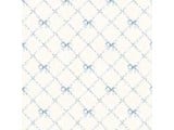 Euromini's Butterflytie, blue on ivory
