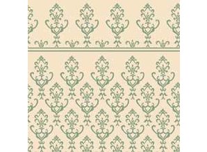 Euromini's Victorian, green on beige