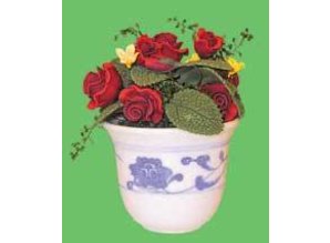 Euromini's Pot met rozen