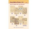 Euromini's Set van 8 knipvellen