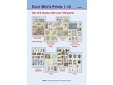 Euromini's Set van 8 knipvellen