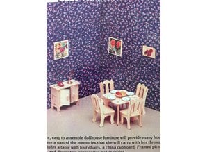 Euromini's Bouwpakket Poppenhuis Meubeltjes Eetkamer