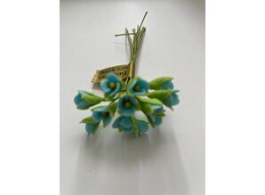 Euromini's EM5329 Bloemen blauw