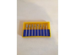 Euromini's EM8847 diamant frezen set 2,35 mm 8 stuks